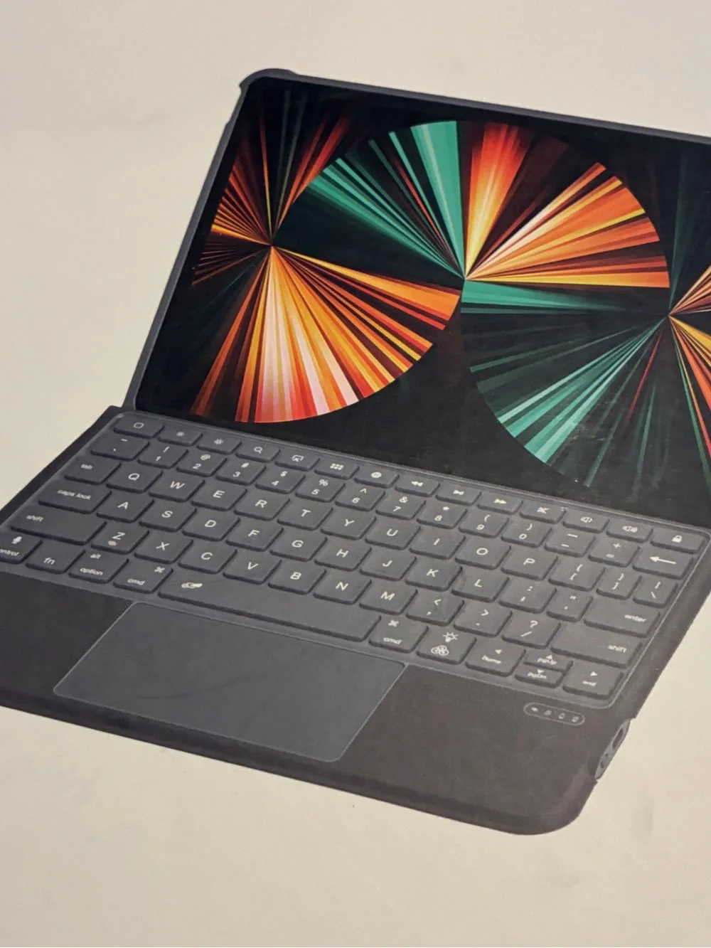 Wireless iPad Keyboard Case Black Grey 10.2/10.5 Inch